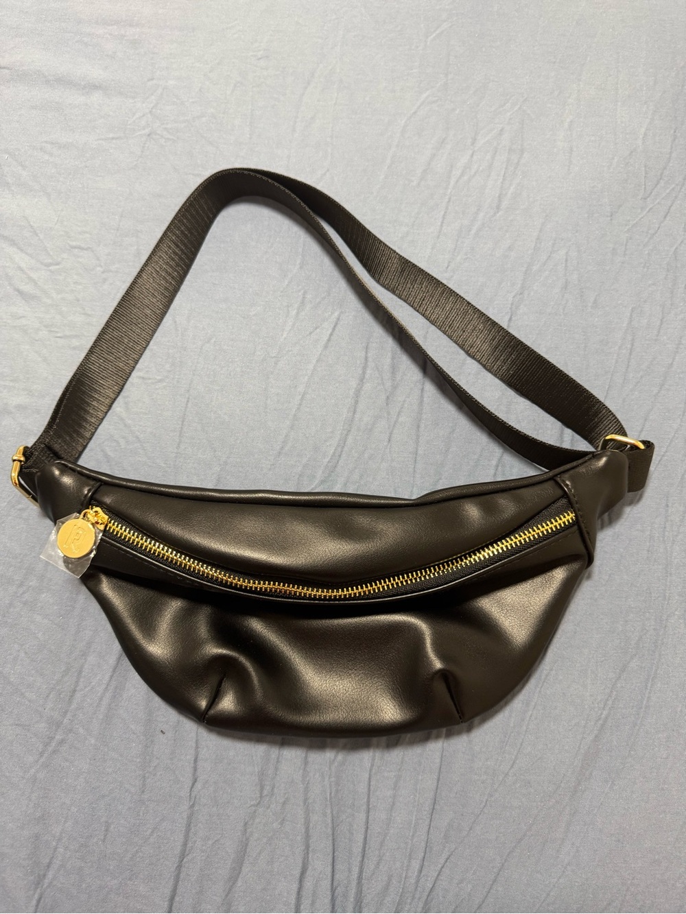 Rabanne Black Leather Belt Bag / Crossbody – NWT
